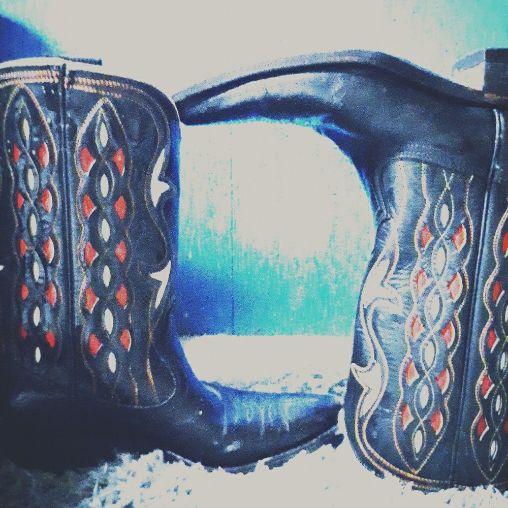 Acme leather boots